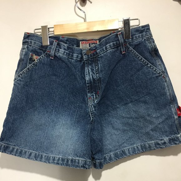 VINTAGE L.E.I. HIGH WAIST DENIM SHORTS SIZE 11 - Picture 1 of 7